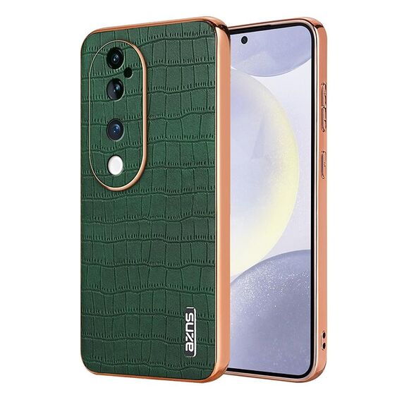 Per vivo S19 Pro AZNS Custodia per telefono a copertura totale con cornice elettrolitica in coccodrillo (verde)