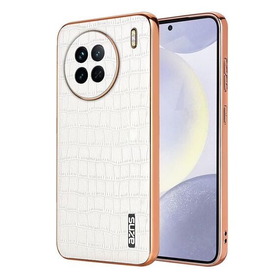 Per vivo X90 / X90s AZNS Custodia per telefono con struttura in coccodrillo elettrolitico a copertura totale (bianca)