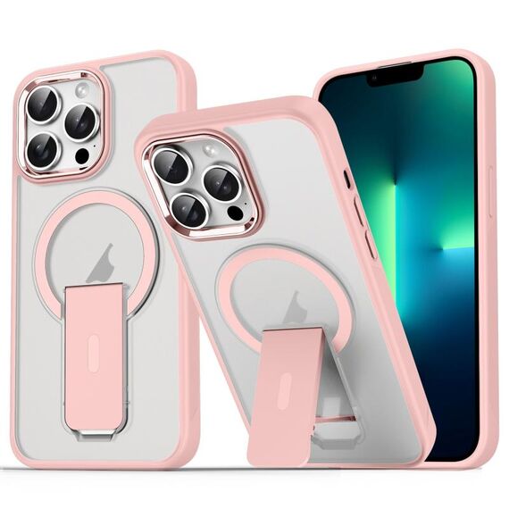 Per iPhone 13 Pro Custodia per telefono MagSafe in acrilico + TPU (rosa)
