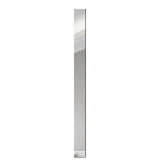 3x100 cm Adesivi murali specchio 3D Bellissimo bordo Striscia decorativa Soggiorno TV Sfondo Decorativo autoadesivo Linea di cintura Cucito (Argento)