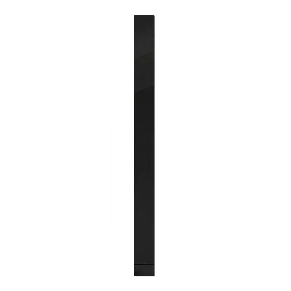 5x100 cm Adesivi murali specchio 3D Bellissimo bordo Striscia decorativa Soggiorno TV Sfondo Decorativo autoadesivo Linea di cintura Cucito (Nero)