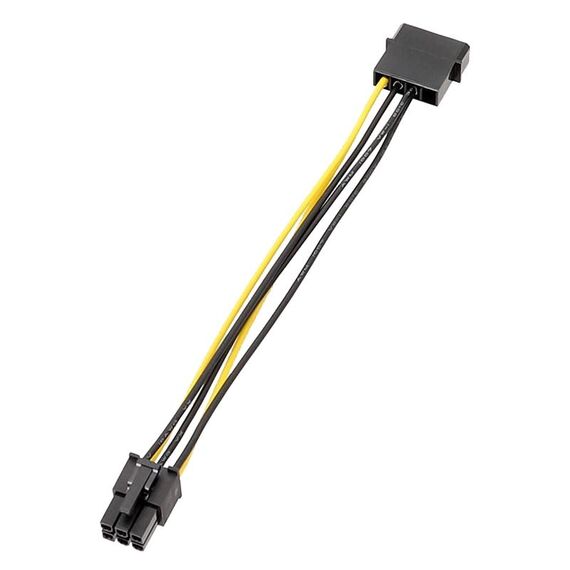 Cavo adattatore per scheda grafica con cavo di alimentazione da 4 pin a 6 pin grande da 15 cm