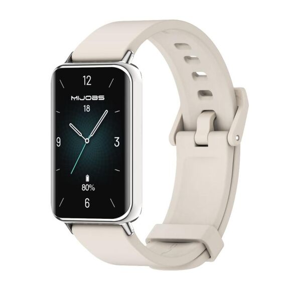 Per Honor Band 9 MIJOBS Cinturino in silicone tinta unita (grigio argento)