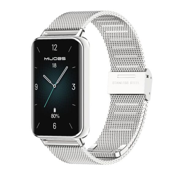 Per Honor Band 9 MIJOBS Milan Buckle Cinturino in acciaio inossidabile (argento)
