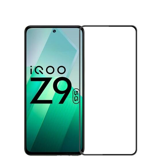 Per vivo iQOO Z9 Global PINWUYO 9H 3D Pellicola in vetro temperato antideflagrante curvo (nero)