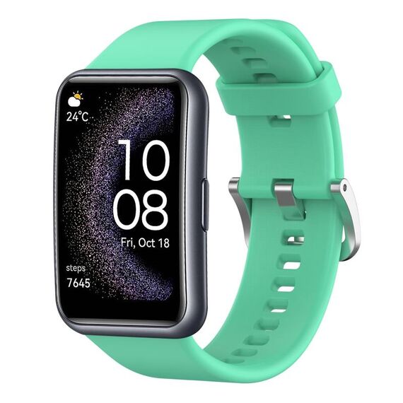 Per Huawei Watch Fit cinturino in silicone tinta unita edizione speciale (verde)