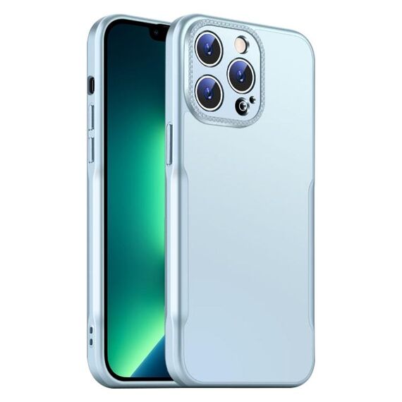 Per iPhone 13 Pro Max Blade Slim AG Custodia antiurto opaca per telefono (blu)