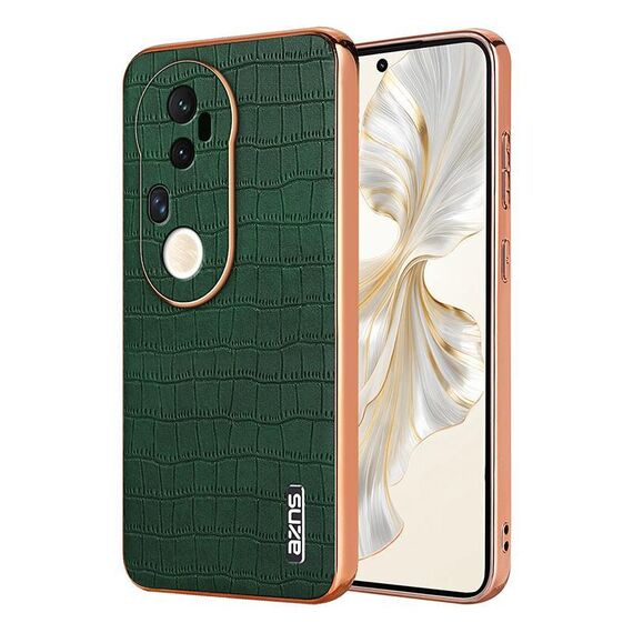 Per vivo S20 Pro AZNS Custodia per telefono con struttura elettrolitica e texture a coccodrillo, copertura totale (verde)