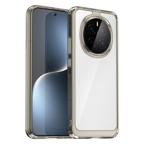 Custodia per telefono in TPU ibrida acrilica serie Colorful per Honor Magic7 (grigio trasparente)