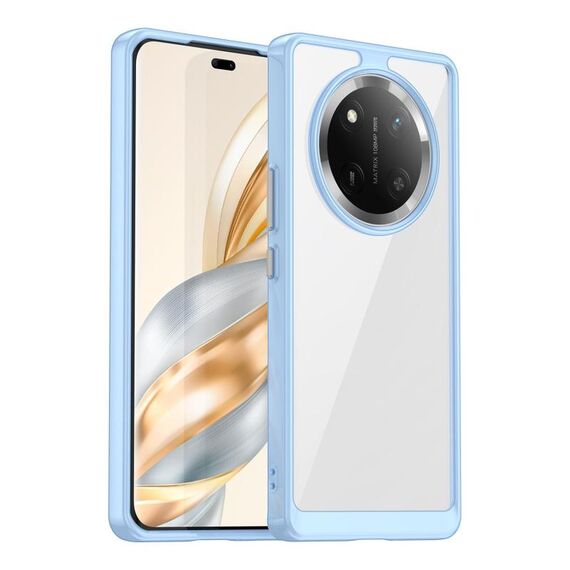 Custodia per telefono in TPU ibrida acrilica serie colorata per Honor Magic7 Lite (blu)