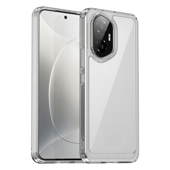Custodia per telefono in TPU ibrida acrilica serie colorata per Honor 300 (trasparente)
