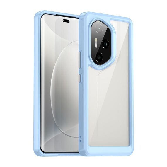 Custodia per telefono in TPU ibrida acrilica serie colorata per Honor 300 Pro (blu)