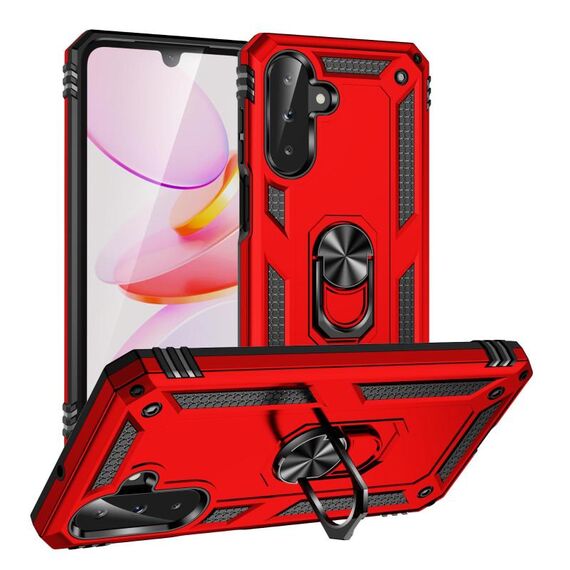 Per Samsung Galaxy A26 5G Custodia antiurto in TPU + PC con supporto (rosso)