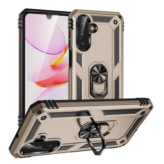 Per Samsung Galaxy A26 5G Custodia antiurto in TPU + PC con supporto (oro)
