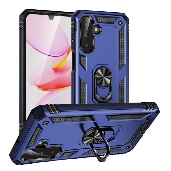 Per Samsung Galaxy A26 5G Custodia antiurto in TPU + PC con supporto (blu)