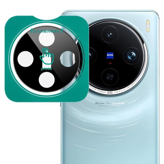 Per vivo X100 Pro imak Black Version HD Glass Rear Camera Lens Film, versione autoposizionante