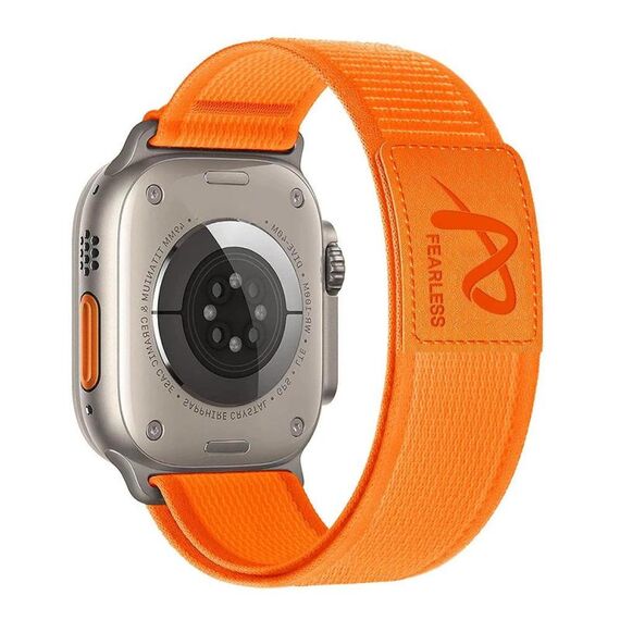 Per Apple Watch 46mm / 49mm / 45mm / 44mm Fearless Trail Loop Nylon Band (arancione)