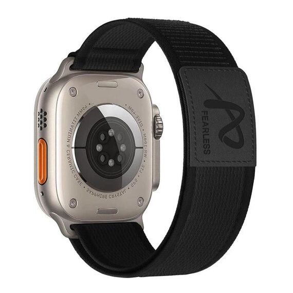 Per Apple Watch 46mm / 49mm / 45mm / 44mm Fearless Trail Loop Nylon Band (Nero)
