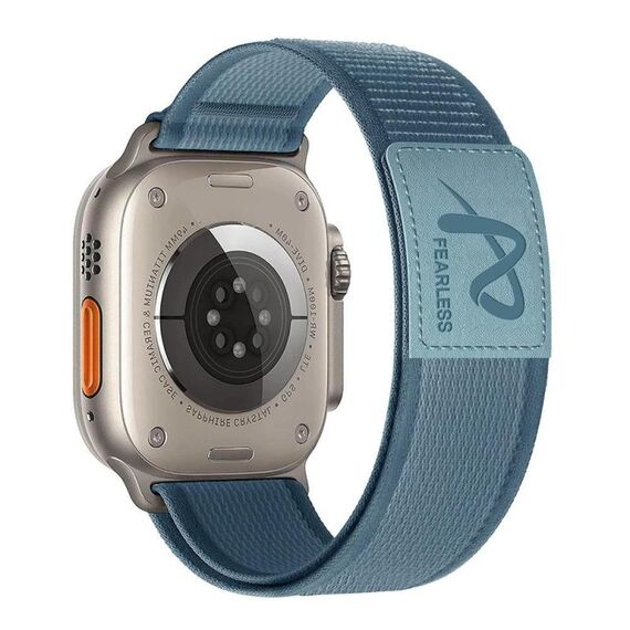 Per Apple Watch 42mm / 41mm / 40mm / 38mm Fearless Trail Loop Nylon Band (blu)
