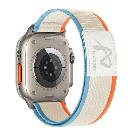 Per Apple Watch 42mm / 41mm / 40mm / 38mm Fearless Trail Loop Nylon Band (Bianco Latte)