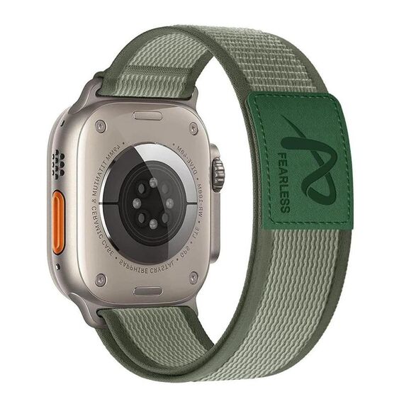 Per Apple Watch 42mm / 41mm / 40mm / 38mm Fearless Trail Loop Nylon Band (verde)
