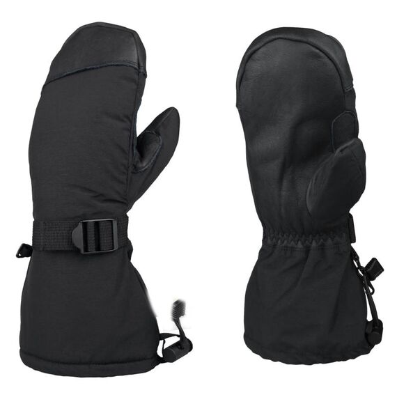 Guanti da sci invernali per uomo e donna, guanti da sci per sport all'aria aperta, stile: Abalone nero (XL)