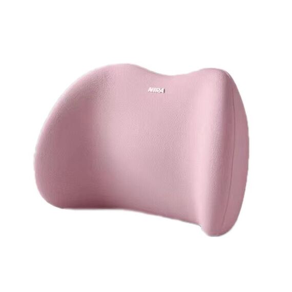 Cuscino di supporto per guida in memory foam per auto, colore: supporto lombare rosa