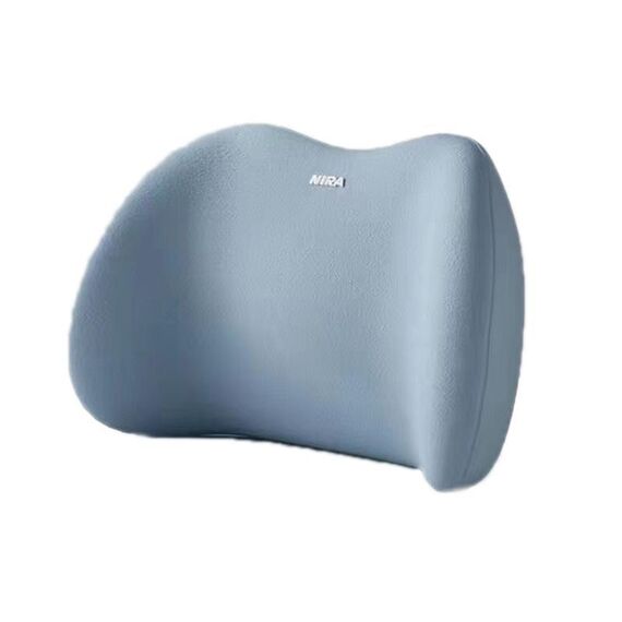 Cuscino di supporto per guida in memory foam per auto, colore: supporto lombare blu