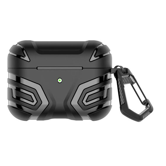 Per AirPods Pro 2 Earbuds TPU Cover Case Vanguard Armor Storage Box (Nero)