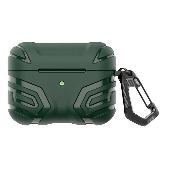 Per AirPods Pro 2 Earbuds TPU Cover Case Vanguard Armor Storage Box (verde inchiostro)