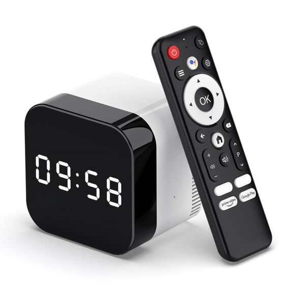 H96Max 8K UHD Android 14 Smart TV Box con telecomando, 4 GB + 32 GB, Allwinner H728 Octa-Core (spina UE)