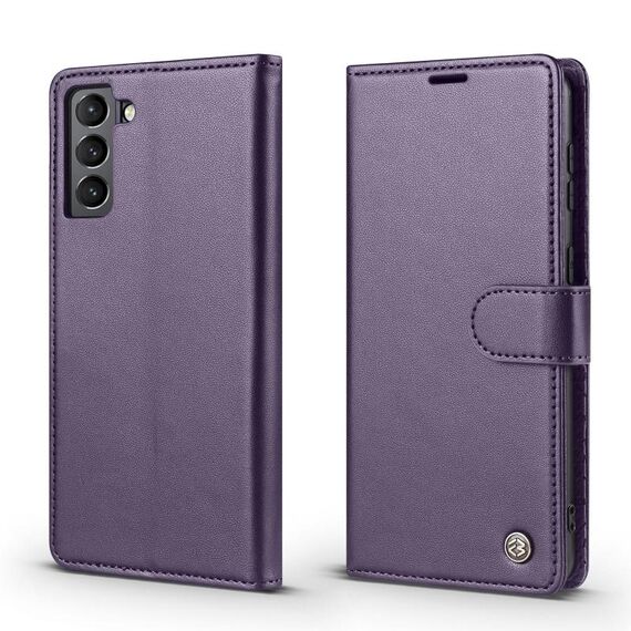 Per Samsung Galaxy S21 FE 5G Forwenw F6 Series Custodia in pelle RFID per telefono (viola)