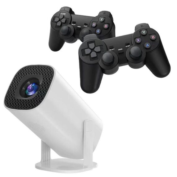 Proiettore per giochi P30 Sistema Android 11 con controller di gioco wireless 720P Home Theater (spina UE)