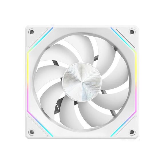 Ventola per case del computer 4RS da 12 cm con controllo termico Infinity Mirror ARGB e raffreddamento ultra silenzioso (bianco inverso)