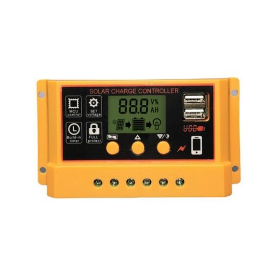 Regolatore solare 20A 12V 24V Regolatore di carica solare fotovoltaico con display LCD