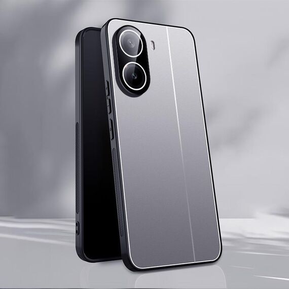 Per Redmi Trubo 4 Custodia per telefono antideflagrante in metallo di alluminio Ice (argento)