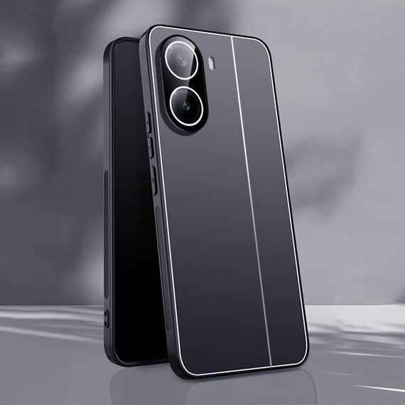 Per Redmi Trubo 4 Custodia per telefono antideflagrante in metallo di alluminio Ice (nero)