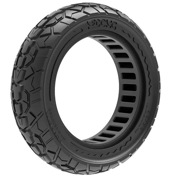 Pneumatici liberi per scooter elettrico da 9,5 pollici, pneumatici solidi scheletrici fuoristrada da 9,5 x 2,50, colore: nero
