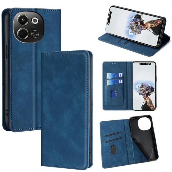 Per Tecno Pova 6 Neo 5G Custodia in pelle magnetica Skin Feel (blu)