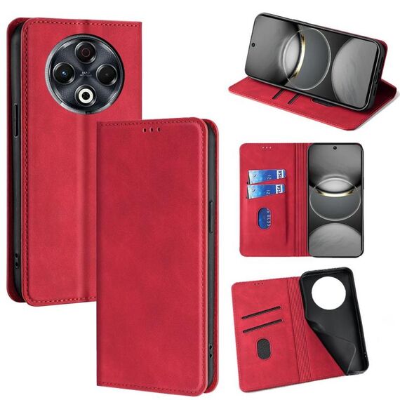 Per Tecno Spark 30 4G Custodia in pelle magnetica Skin Feel (rosso)