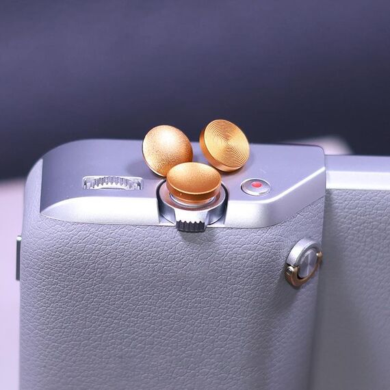Per Xiaomi 15 Ultra JSR 3 pezzi Pulsante otturatore in lega di alluminio (oro)