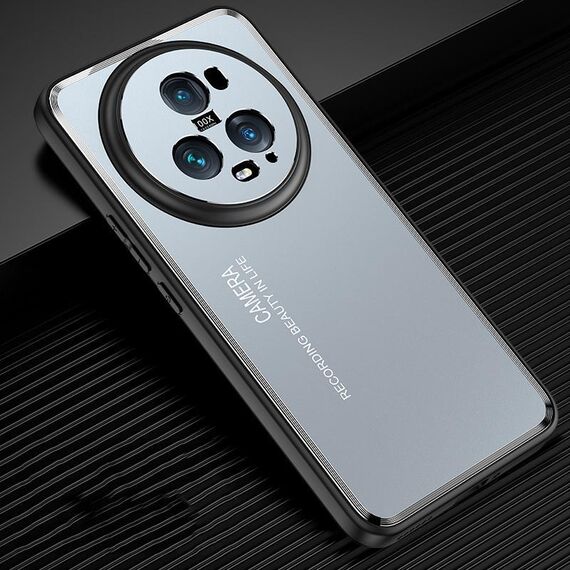 Custodia per telefono in metallo satinato per Honor Magic5 Pro (blu)