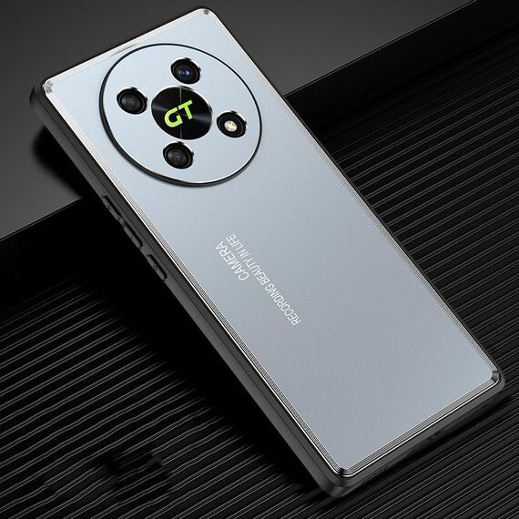 Custodia per telefono in metallo satinato per Honor X40 GT (blu)