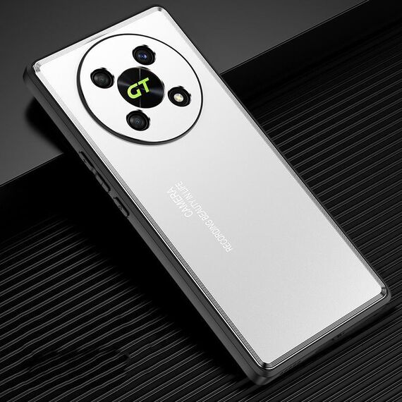 Per Honor X40 GT Custodia per telefono in metallo satinato (argento)