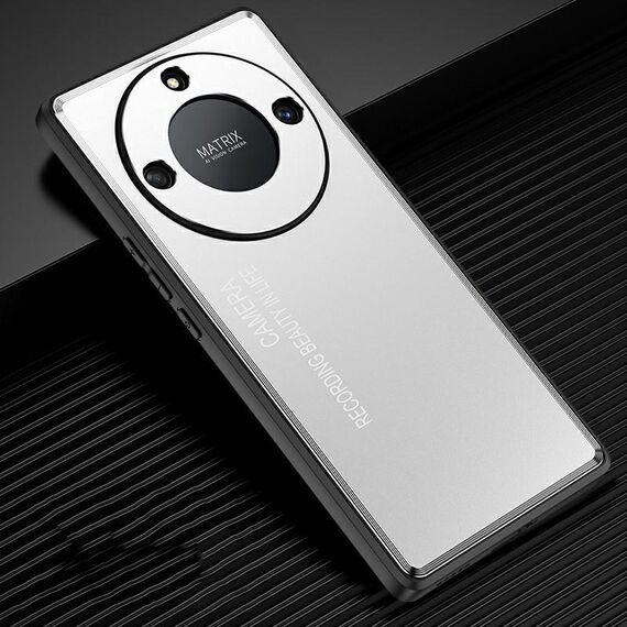 Custodia per telefono in metallo satinato per Honor X40 (argento)