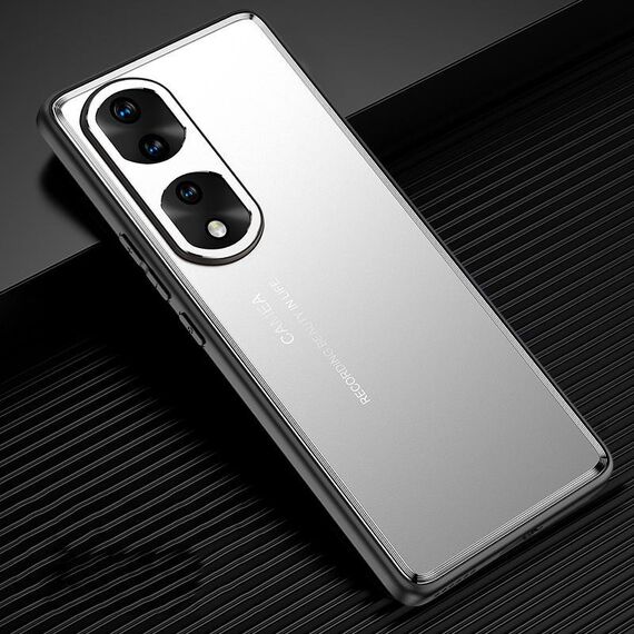 Per Honor 70 Pro Custodia per telefono in metallo satinato (argento)