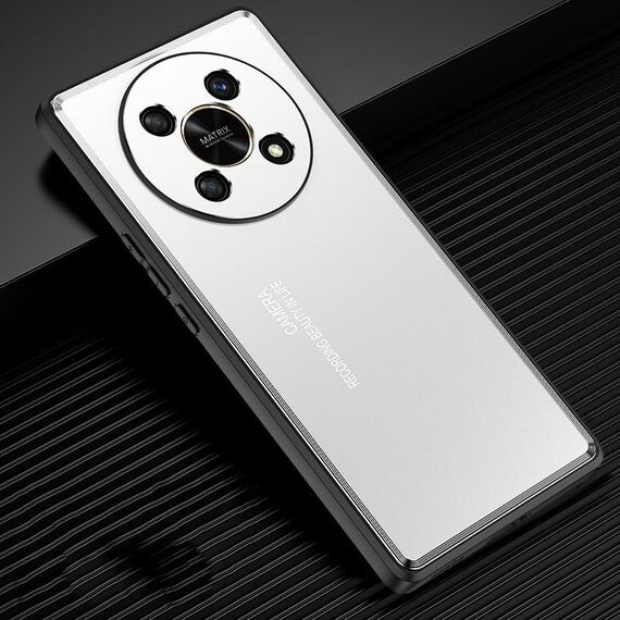 Custodia per telefono in metallo satinato per Honor X30 (argento)