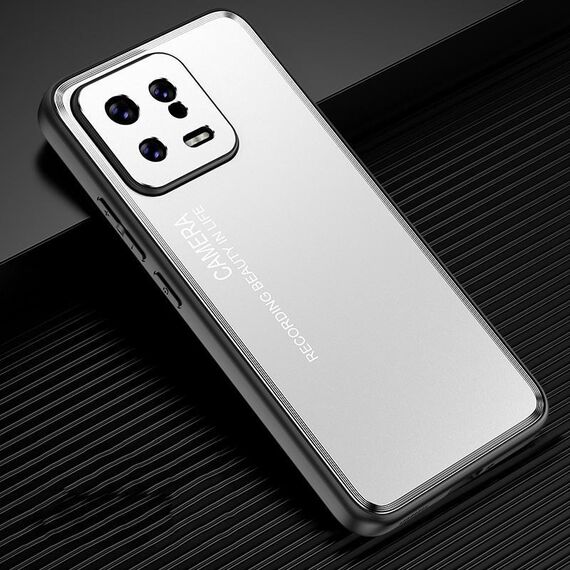 Per Xiaomi 13 Custodia per telefono in metallo satinato (argento)