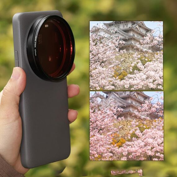 Per filtro obiettivo per telefono Xiaomi 15 Ultra JSR, filtro: rosa sfumato