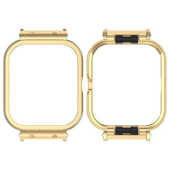 Per vivo iQOO Watch GT Custodia protettiva per orologio con cornice in metallo per orologio (oro)